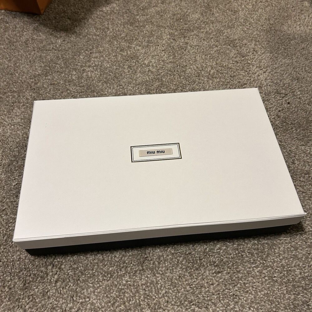 EMPTY REPLACEMENT BOX ONLY - Miu Miu Rectangle Flat Clothing Box 16"x10.5"x3.5"